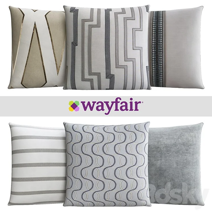 Decorative pillows from Wayfair